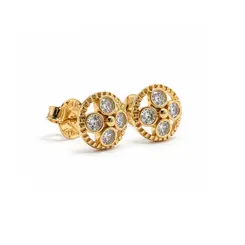 BRINCO TREVO BANHADO A OURO 18K