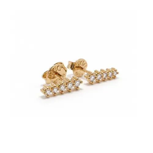 BRINCO CRAVEJADO BANHADO A OURO 18K