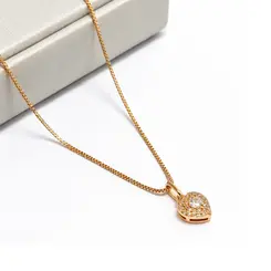 CHOKER CORAÇÃO BANHADO A OURO 18K