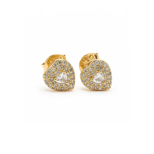 BRINCO CORAÇÃO BANHADO A OURO 18K