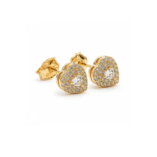 BRINCO CORAÇÃO BANHADO A OURO 18K