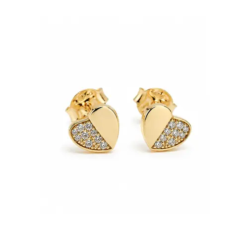 BRINCO CORAÇÃO BANHADO A OURO 18K