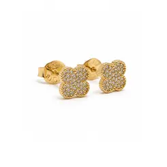 BRINCO TREVO BANHADO A OURO 18K