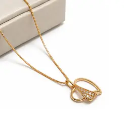 COLAR CORAÇÃO BANHADO A OURO 18K