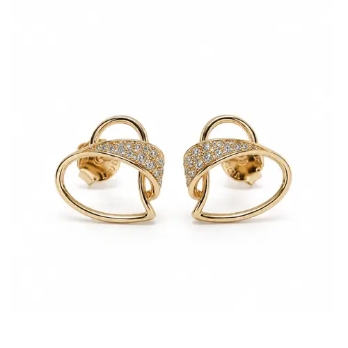 BRINCO CORAÇÃO BANHADO A OURO 18K