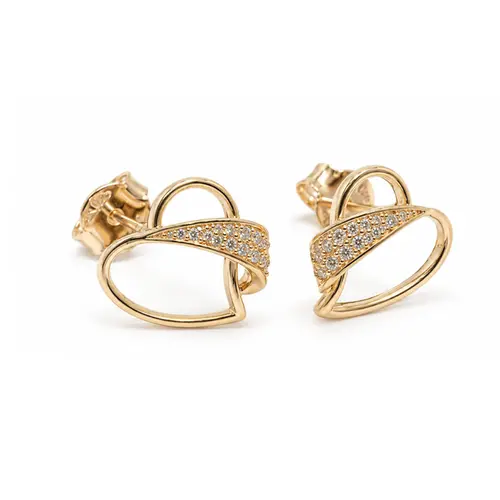 BRINCO CORAÇÃO BANHADO A OURO 18K