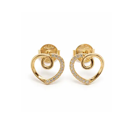 BRINCO CORAÇÃO BANHADO A OURO 18K