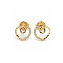BRINCO CORAÇÃO BANHADO A OURO 18K