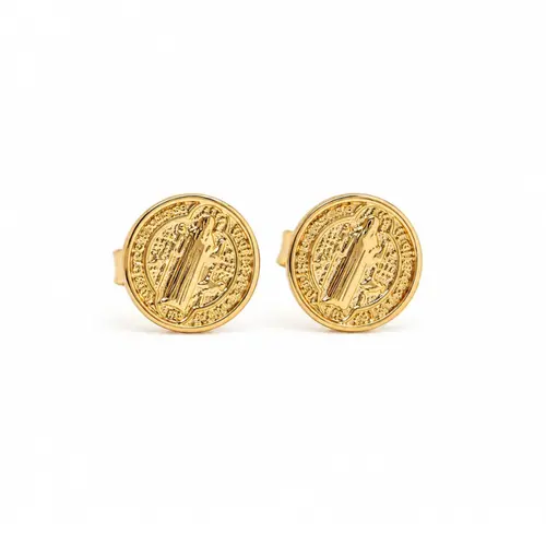 BRINCO SÃO BENTO BANHADO A OURO 18K