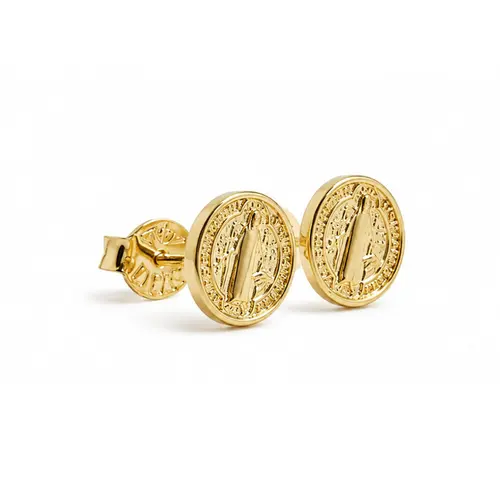 BRINCO SÃO BENTO BANHADO A OURO 18K
