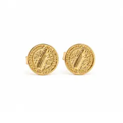 BRINCO SÃO BENTO BANHADO A OURO 18K