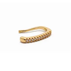 PIERCING FAKE BANHADO A OURO 18K