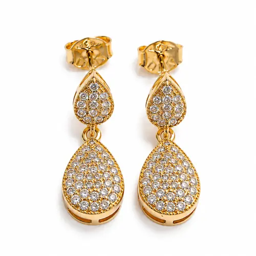 BRINCO GOTA BANHADO A OURO 18K