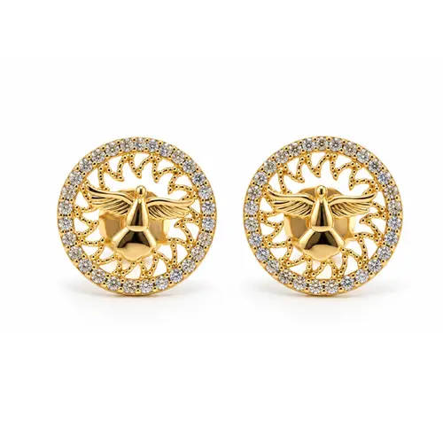 BRINCO DIVINO BANHADO A OURO 18K