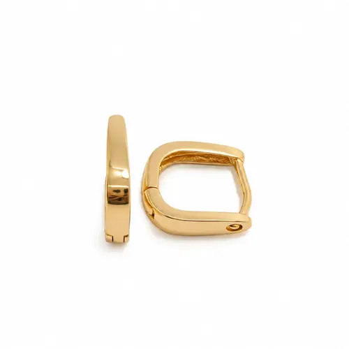 ARGOLA LISA P BANHADA A OURO 18K