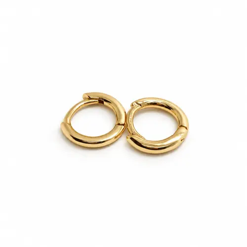ARGOLA LISA P BANHADA A OURO 18K