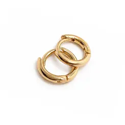 ARGOLA LISA P BANHADA A OURO 18K