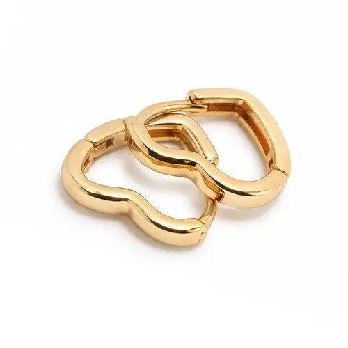 ARGOLA CORAÇÃO P BANHADA OURO 18K