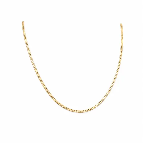 CORRENTE INFANTIL ELO TRABALHADO BANHADA A OURO 18K