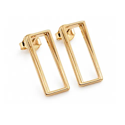 BRINCO TRIANGULAR  P BANHADO A OURO 18K
