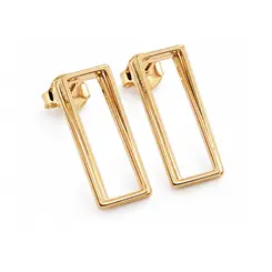BRINCO TRIANGULAR  P BANHADO A OURO 18K