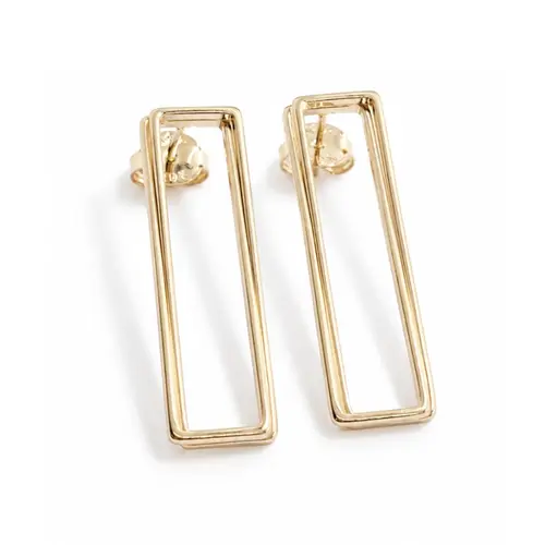 BRINCO TRIANGULAR M BANHADO A OURO 18K