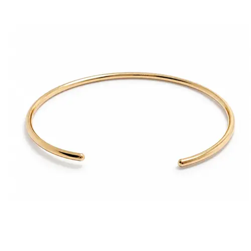 BRACELETE LISO BANHADO A OURO 18K