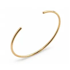 BRACELETE LISO BANHADO A OURO 18K