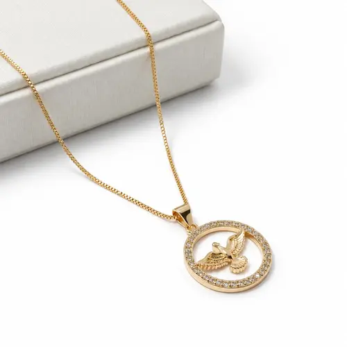 COLAR DIVINO BANHADO A OURO 18K