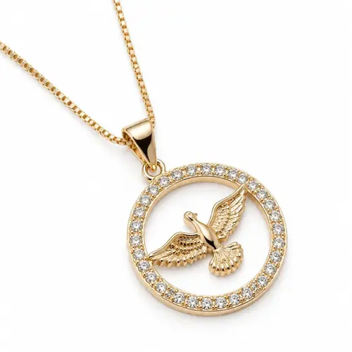 COLAR DIVINO BANHADO A OURO 18K