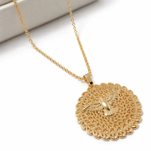 COLAR DIVINO BANHADO A OURO 18K
