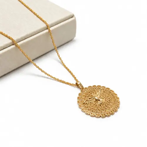 COLAR DIVINO BANHADO A OURO 18K