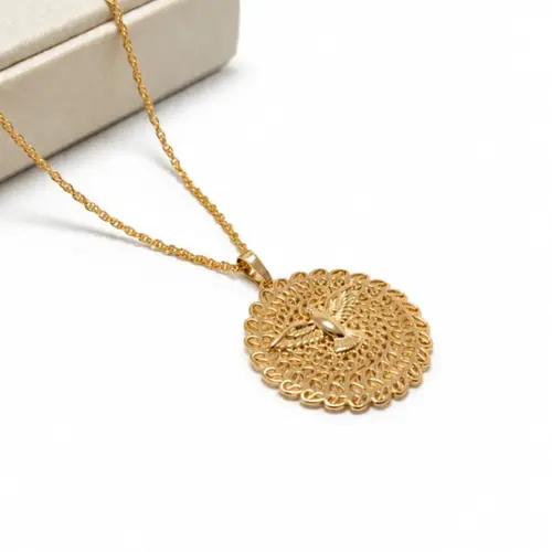 COLAR DIVINO BANHADO A OURO 18K