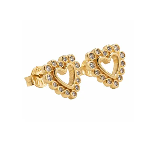 BRINCO CORAÇÃO BANHADO A OURO 18K