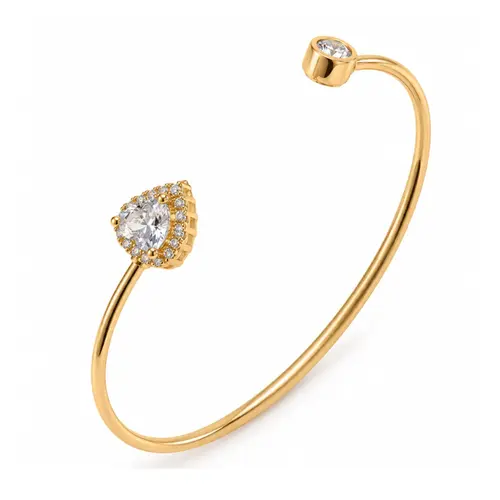BRACELETE CORAÇÃO BANHADO A OURO 18K
