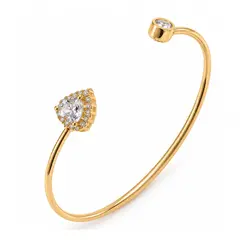 BRACELETE CORAÇÃO BANHADO A OURO 18K