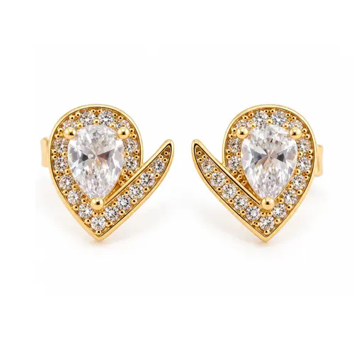 BRINCO GOTA BANHADO A OURO 18K