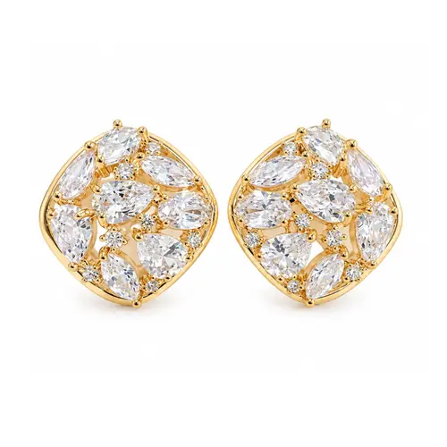 BRINCO CRAVEJADO BANHADO A OURO 18K