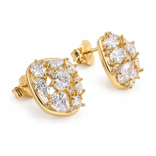 BRINCO CRAVEJADO BANHADO A OURO 18K