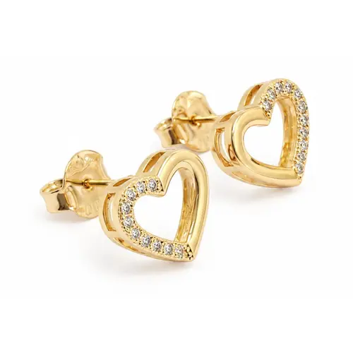 BRINCO CORAÇÃO BANHADO A OURO 18K