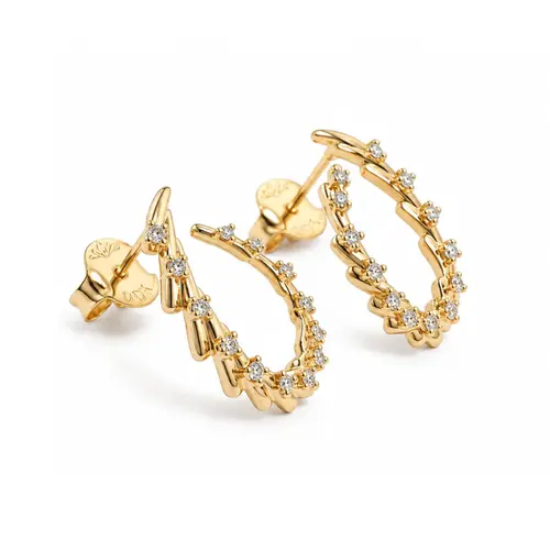 BRINCO CRAVEJADO BANHADO A OURO 18K