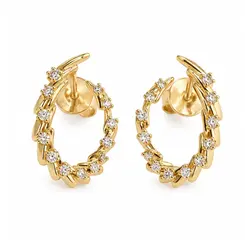 BRINCO CRAVEJADO BANHADO A OURO 18K