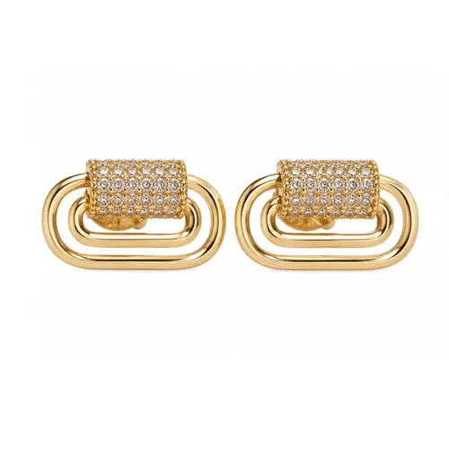 BRINCO CRAVEJADO BANHADO A OURO 18K