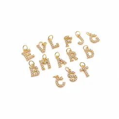 PINGENTE LETRA BANHADO A OURO 18K