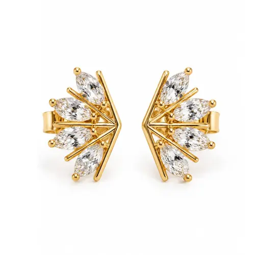 BRINCO CRAVEJADO BANHADO A OURO 18K