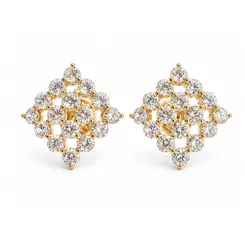 BRINCO LOSANGO BANHADO A OURO 18K
