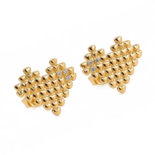 BRINCO CORAÇÃO BANHADO A OURO 18K