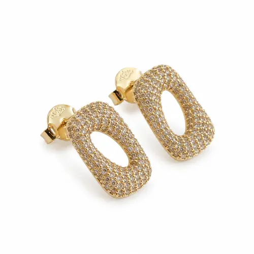 BRINCO CRAVEJADO BANHADO A OURO 18K