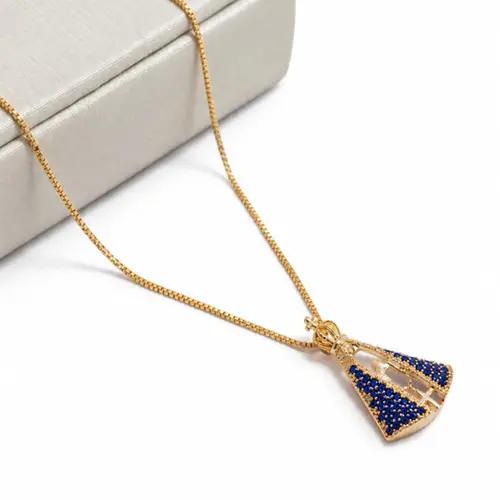 COLAR SANTA BANHADO A OURO 18K