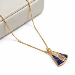 COLAR SANTA BANHADO A OURO 18K